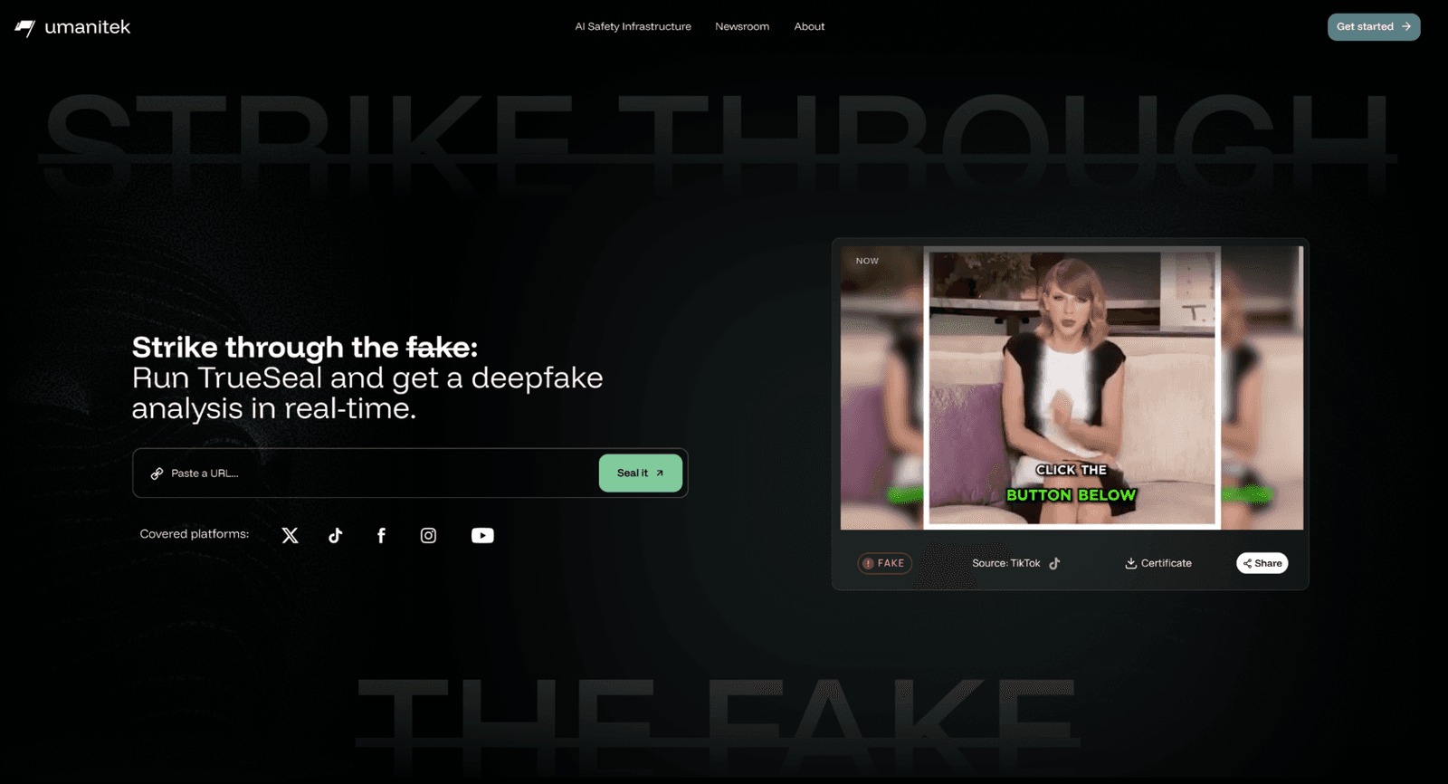 TrueSeal Is Live: Turn Any Suspicious Post Into a Verifiable Deepfake Certificate